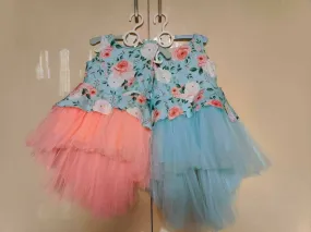 1st Birthday Frock/Dress For Baby Girl - Twins