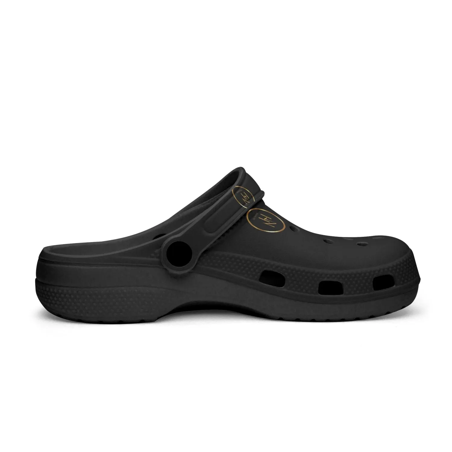 613. Rachvid N-H Black-base AOP Clogs