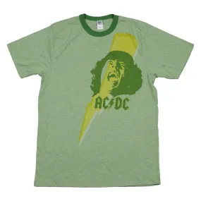 AC/DC Lightening - Green - Men's T-Shirt