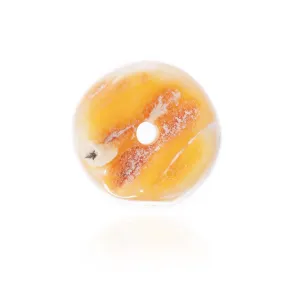 Amber Disc Bead, Large