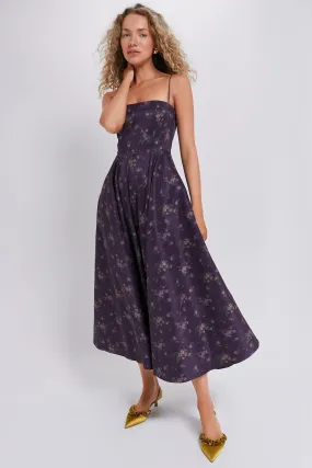 Amethyst Rosette Naomi Dress