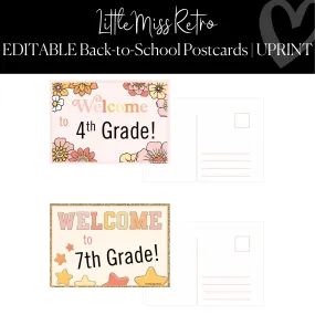 Back-to-School Postcards | Positive Classroom Community | Little Miss Retro | UPRINT |  Schoolgirl Style