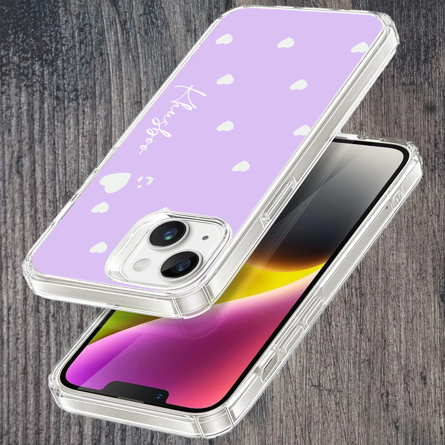 Be Loved Customize Transparent Silicon Case Purple For Oppo