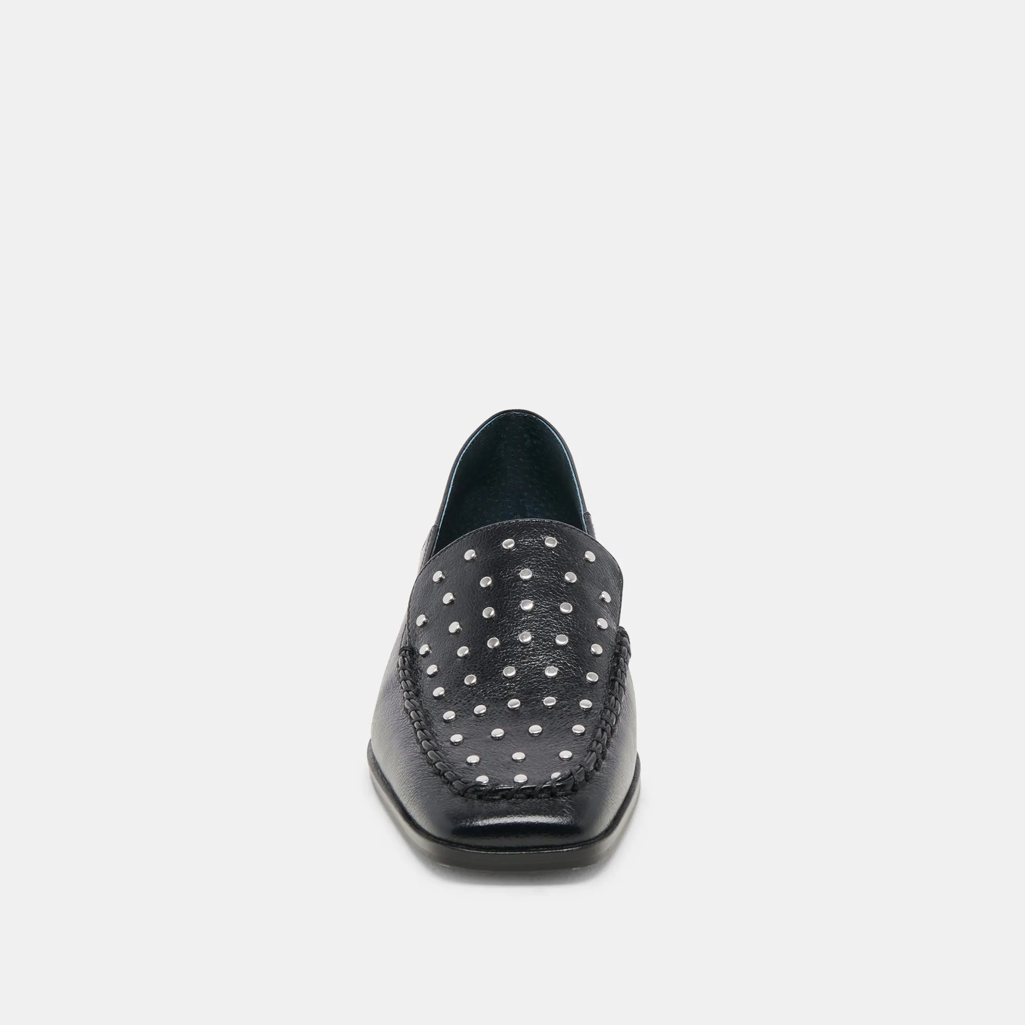 BENY FLATS BLACK STUDDED LEATHER