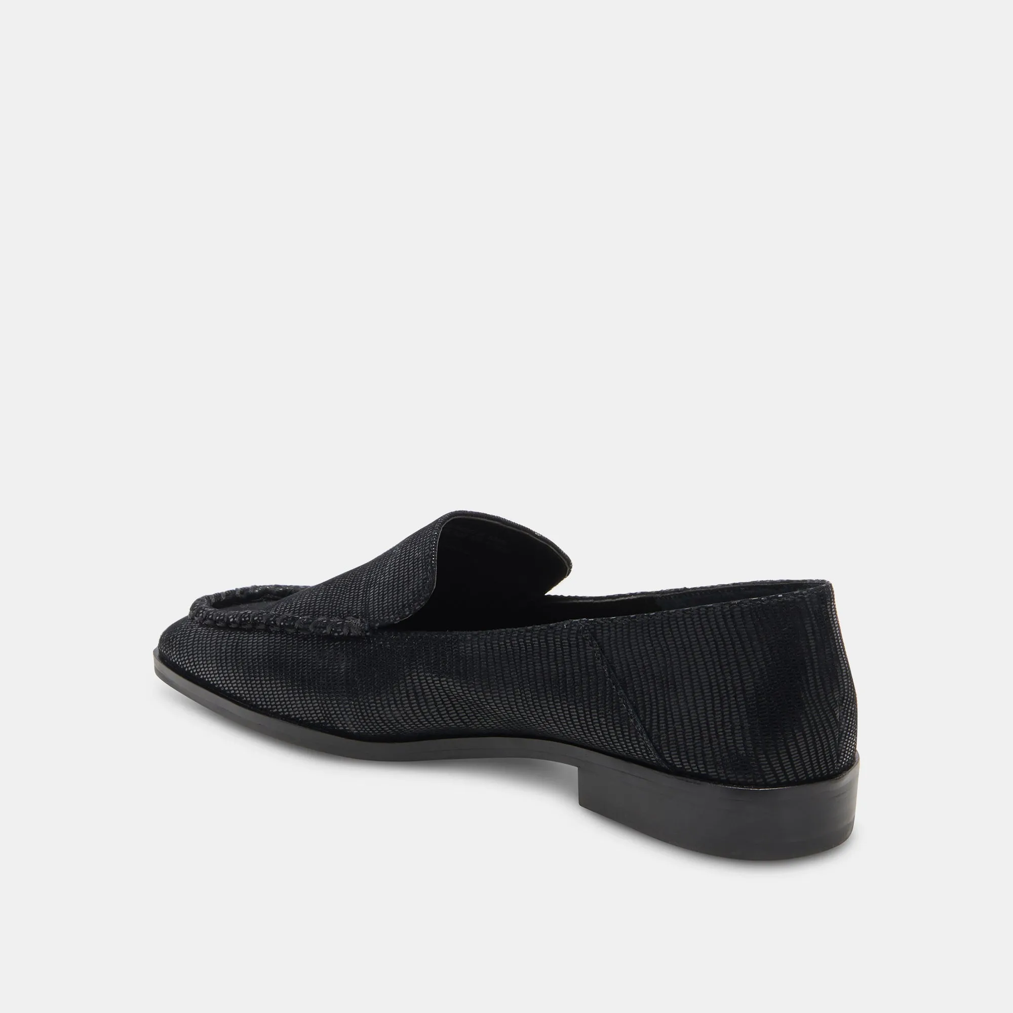 BENY FLATS ONYX EMBOSSED LEATHER