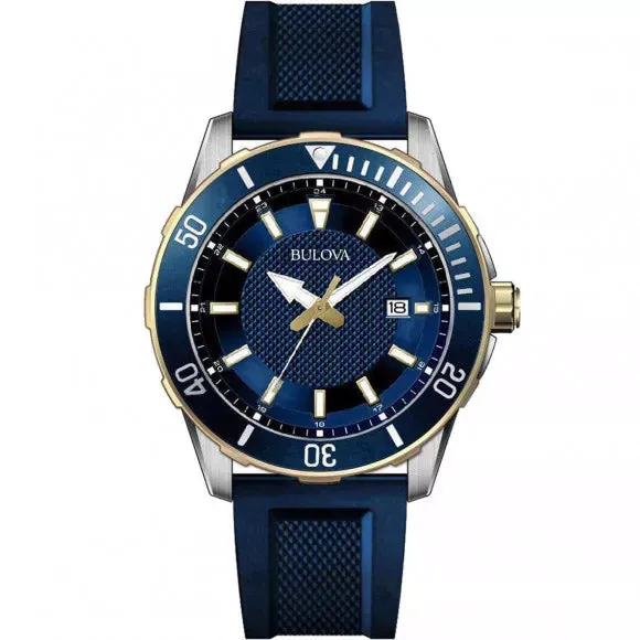 Bulova Exclusive Men's Blue Watch 98B345