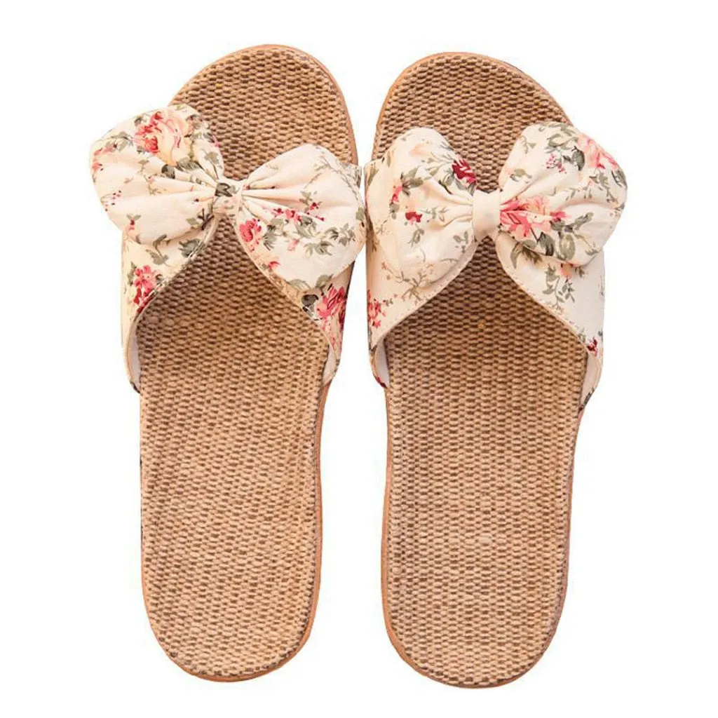 Casual Slip Bohemia Bowknot Slipper