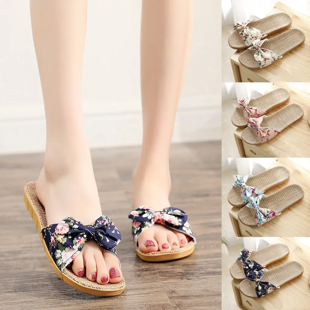 Casual Slip Bohemia Bowknot Slipper