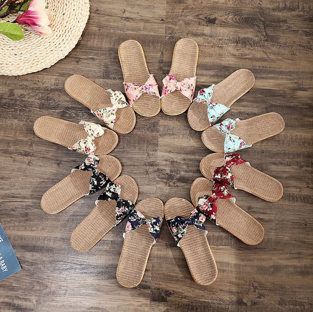 Casual Slip Bohemia Bowknot Slipper