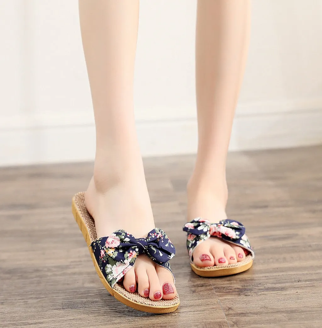 Casual Slip Bohemia Bowknot Slipper