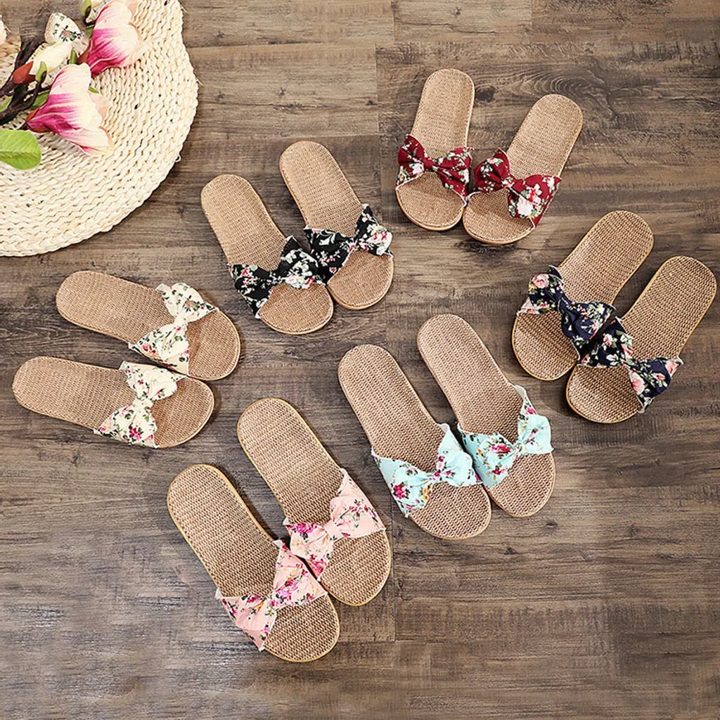 Casual Slip Bohemia Bowknot Slipper