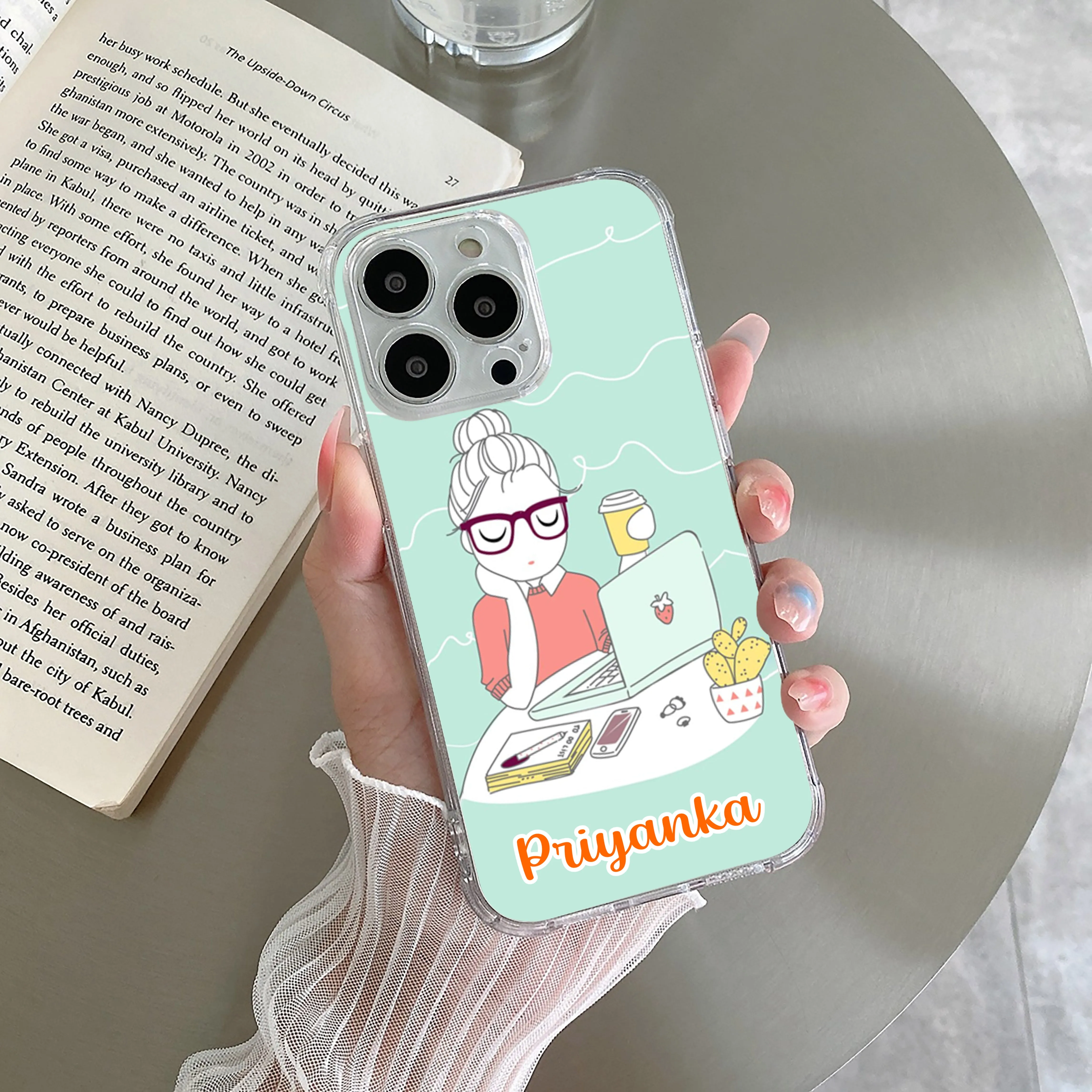 Creator Girl Customize Transparent Silicon Case For iQOO