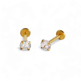 Crystal Sleeper Earrings | 18g