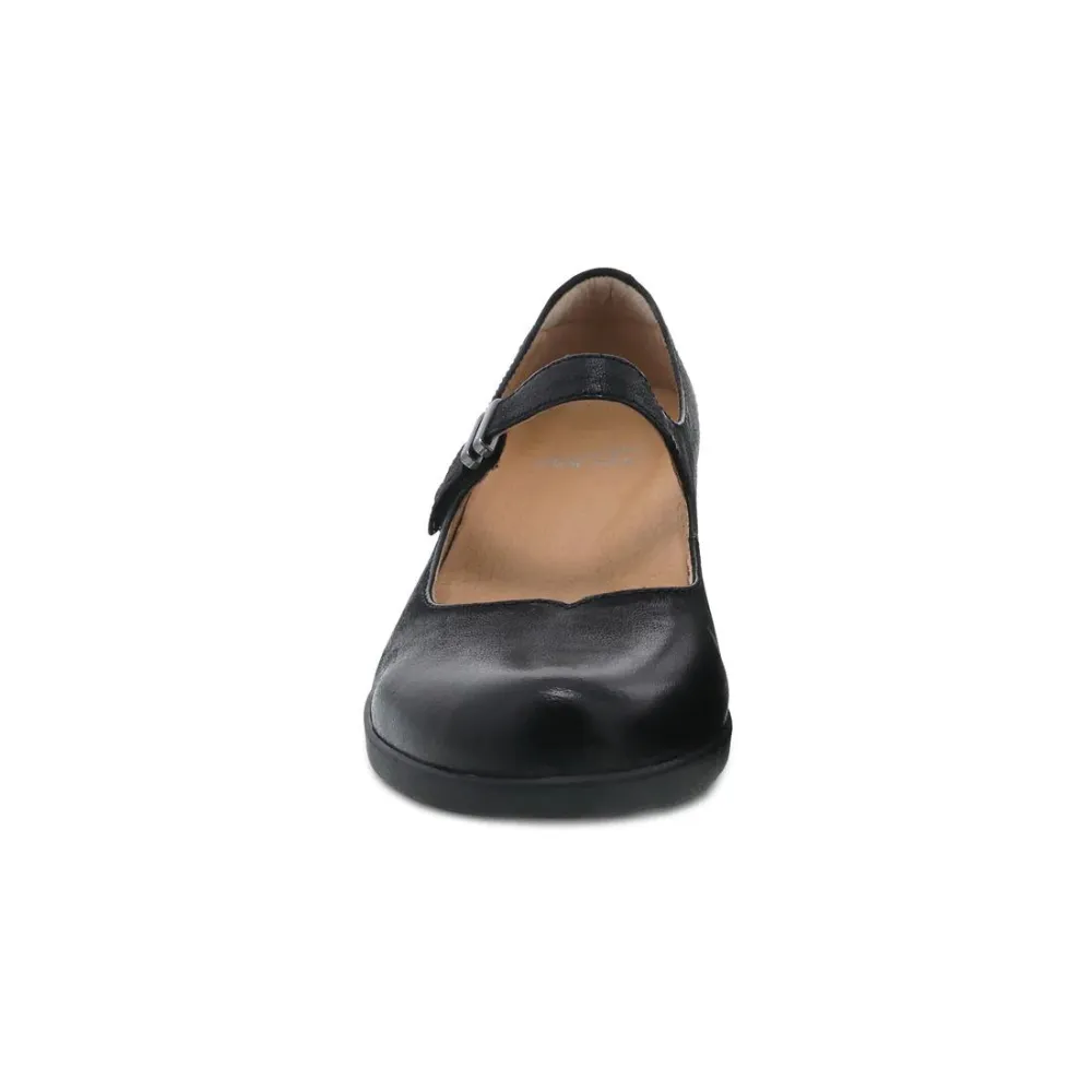 Dansko Callista Black Burnished Nubuck Mary Jane (Women's)