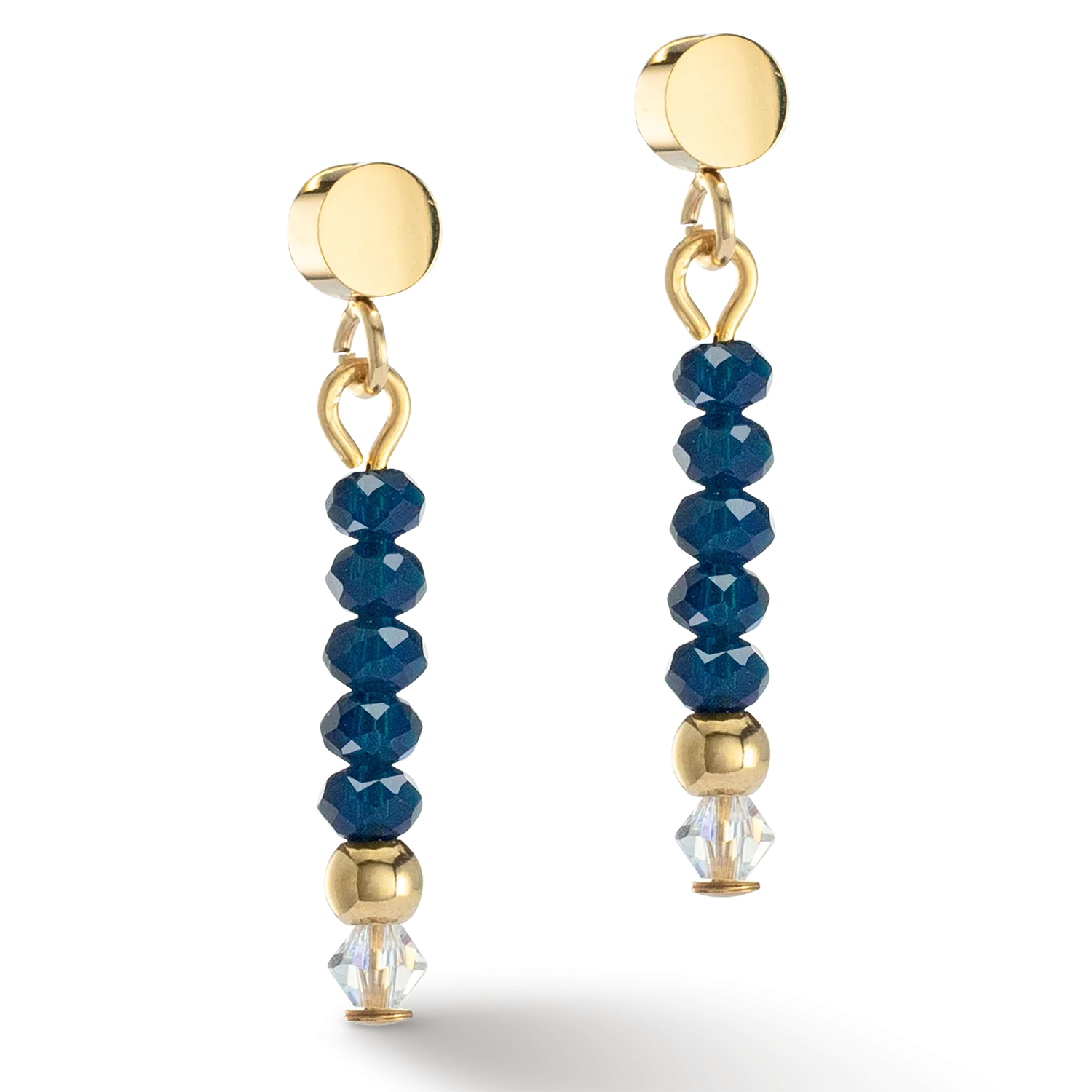 Earrings Little Twinkle gold-dark blue