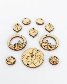 Garden Roses, Jewelry Pop Outs (1 panel, 10pcs/ea)