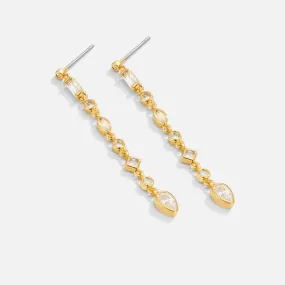 Gianna Gold Crystal Drop Earrings