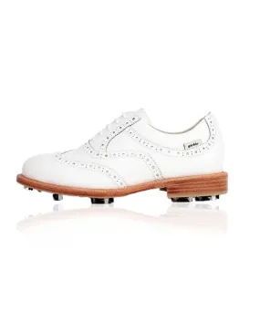 Giclee Unisex Classy Premium Leather Golf Shoes - White