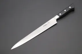 Hattori Forums FH Series Sujihiki (230mm to 300mm, 3 sizes, Black Linen Micarta Handle)