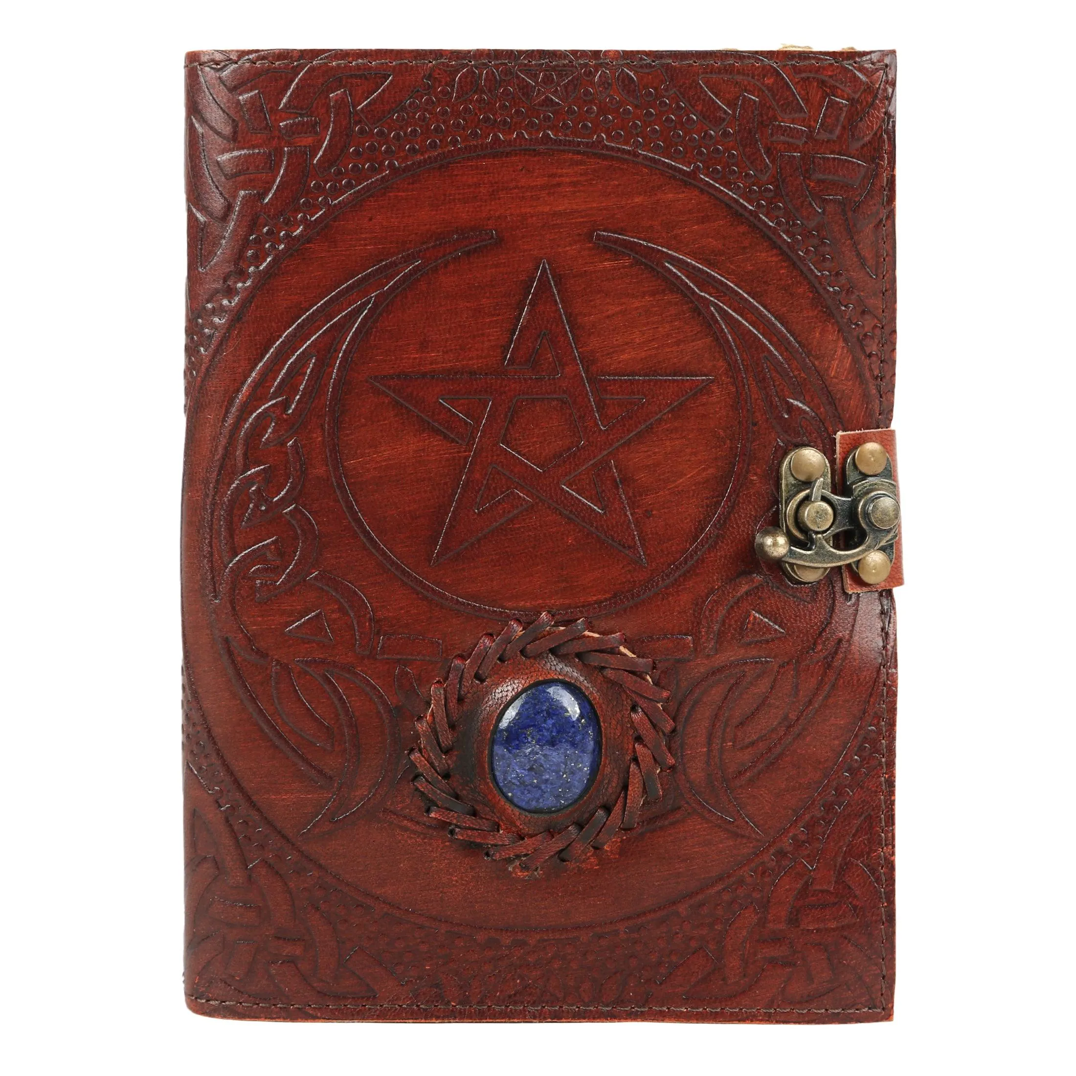 Hocus pocus book of spells journal book of shadows writing notebook deckle edge paper unlined Deckle Edge Paper 8x6 inch Star/Stone cover/ Handmade for Men & Women