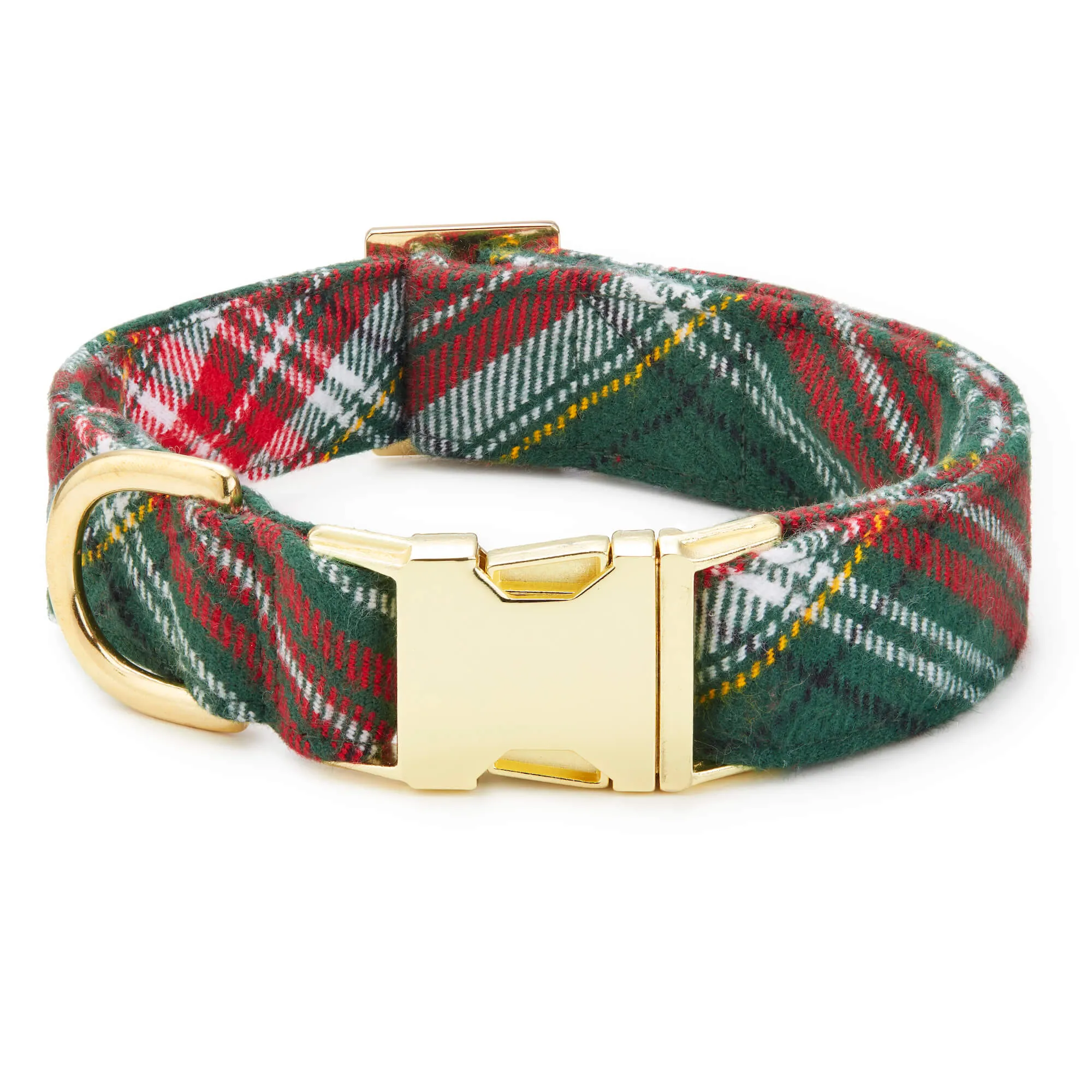 Holly Jolly Plaid Flannel Bow Tie Collar