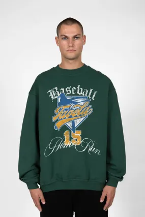 %HOMERUN HUNTER GREEN CREWNECK%