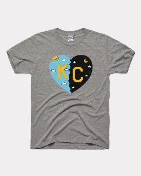 JAGKC KC Heart Vintage Grey T-Shirt