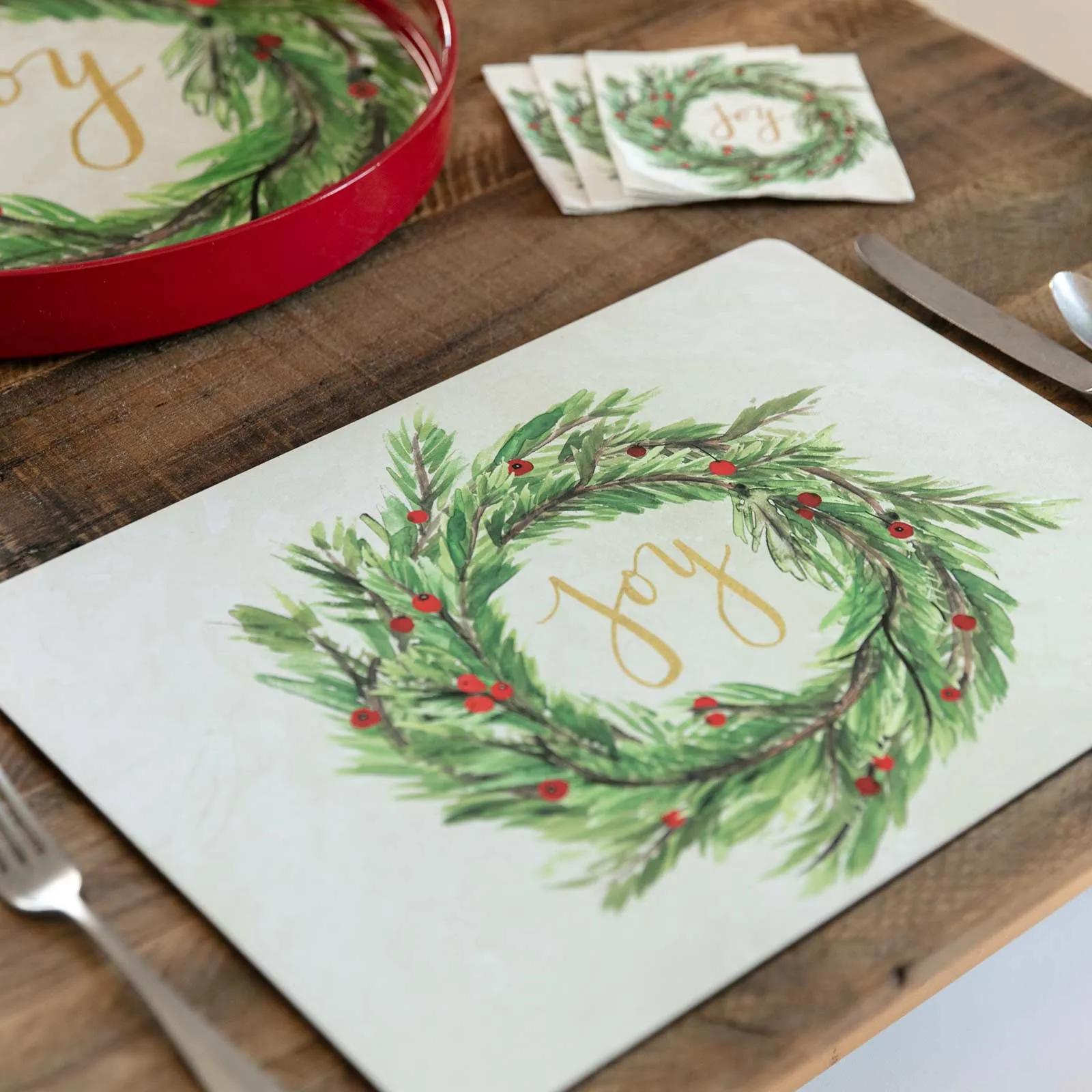 Joy Hard Art Placemats - Set of 4