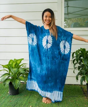 K0869- Shibori Tie Dye Kaftan