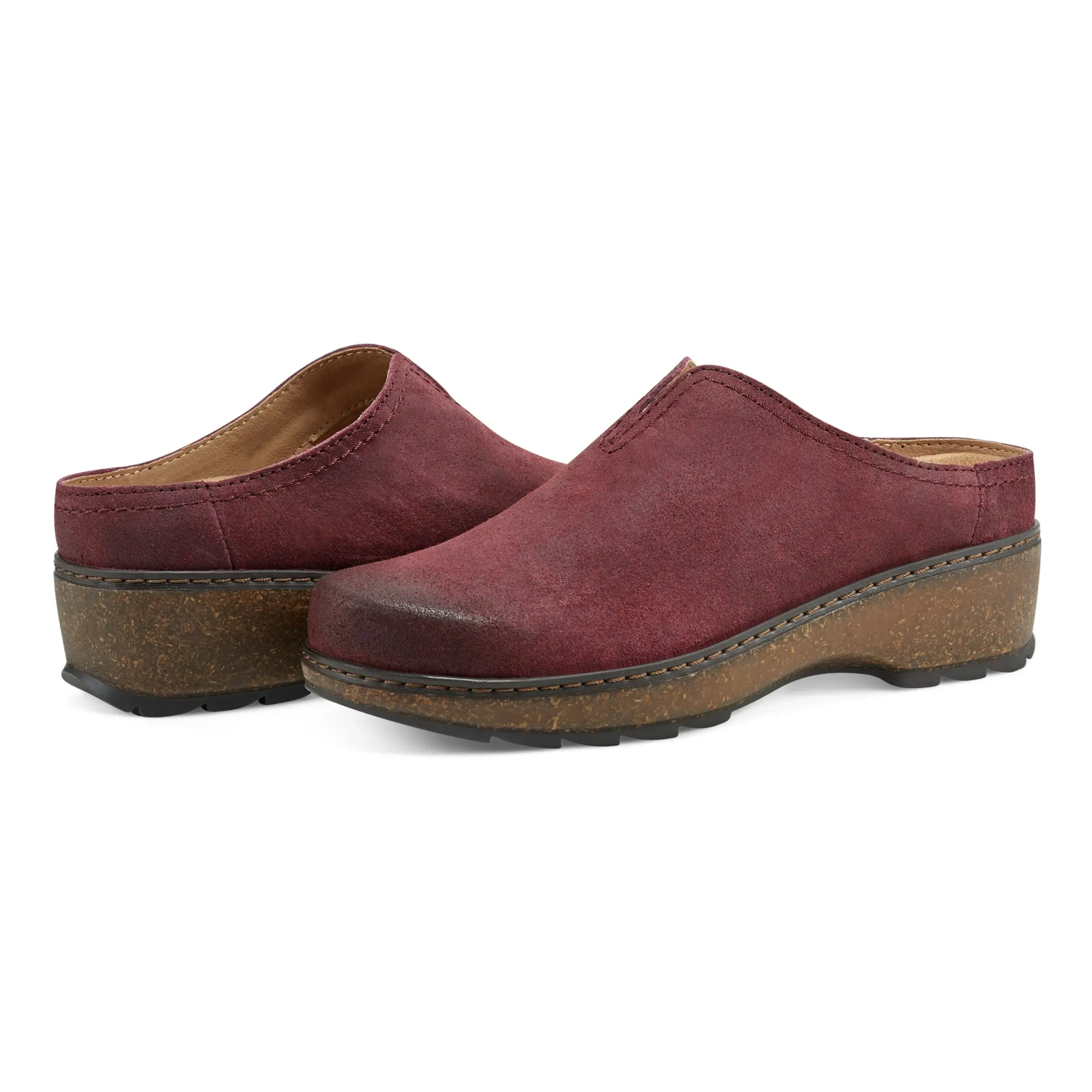 Kolia Round Toe Slip-on Casual Heeled Mules