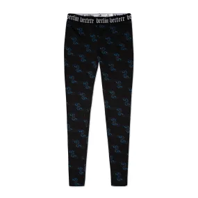 LADIES' LEGGINGS SPIDERS - BLACK