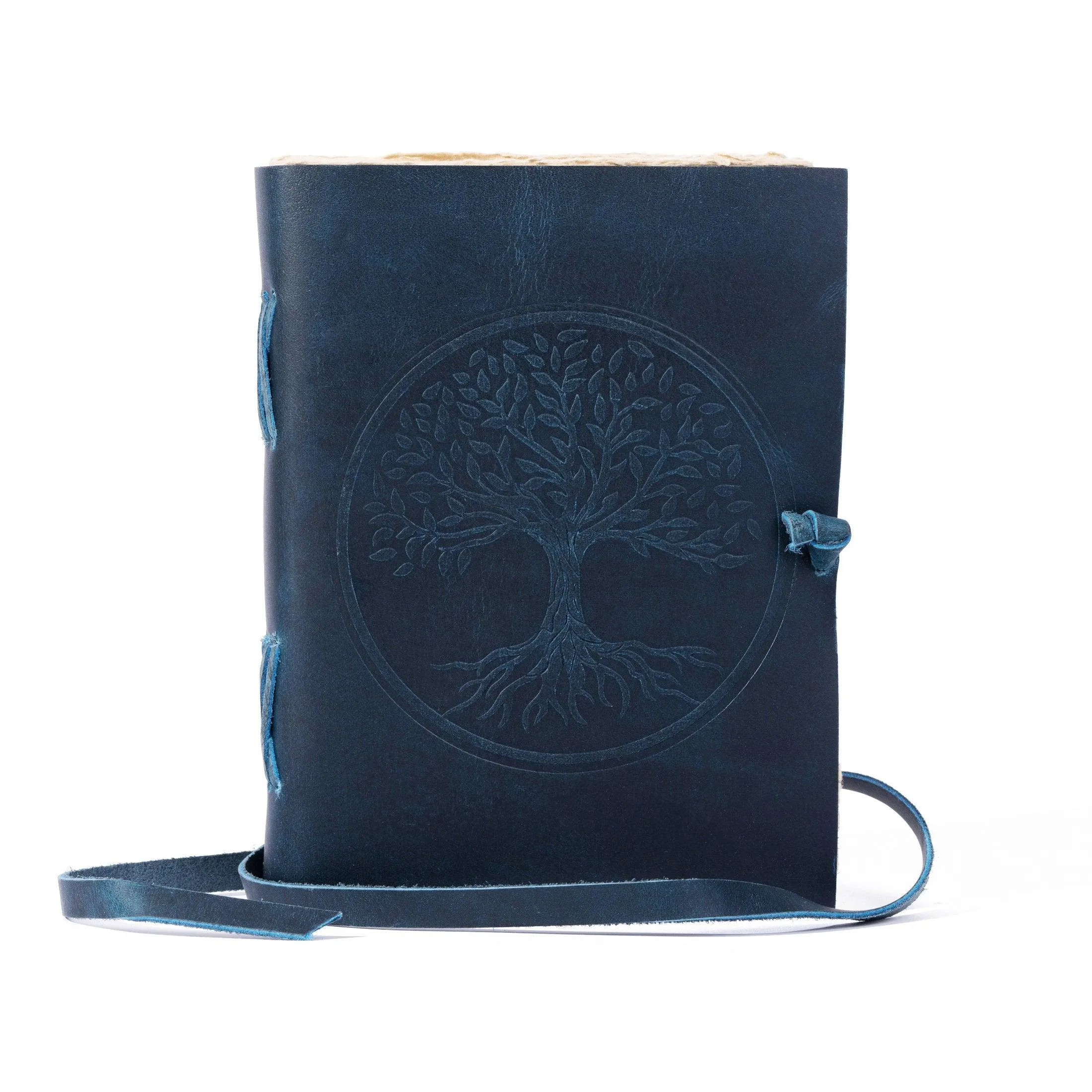 Leather Journal 9 x 6-inch Antique Handmade Lined Deckle Edge Vintage Paper Tree of Life Leather Journal/Writing Notebook Diary Men & Women, Writing pad Gift for Artist, Sketch