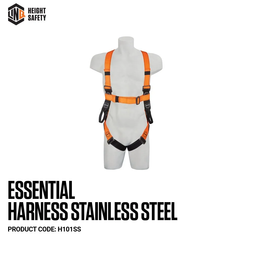 LINQ Essential Harness Stainless Steel (M - L)   H101SS