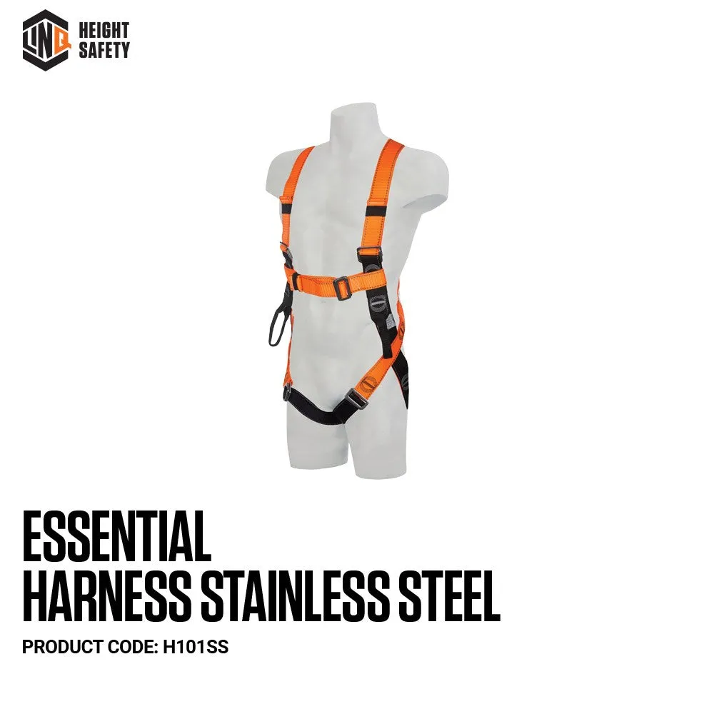 LINQ Essential Harness Stainless Steel (M - L)   H101SS