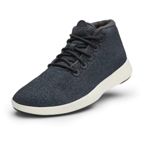 Men's Wool Runner-up Mizzles - Natural Black (Natural White Sole)