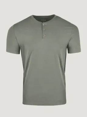 Mercury Green Short Sleeve Henley