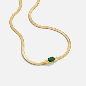 Monica Green Crystal Necklace