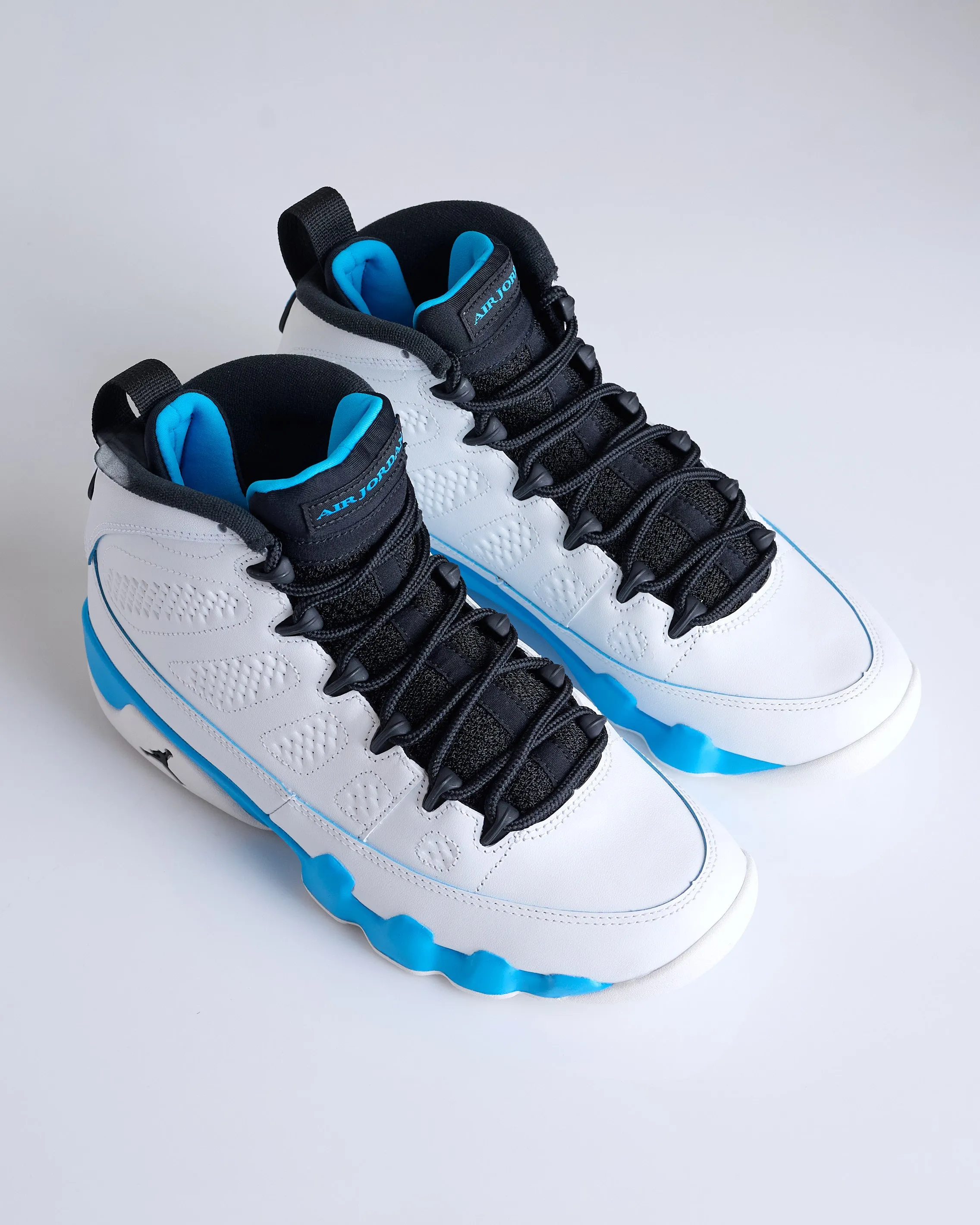 Nike Men's Air Jordan 9 Retro Summit White/Black-Dk Powder Blue