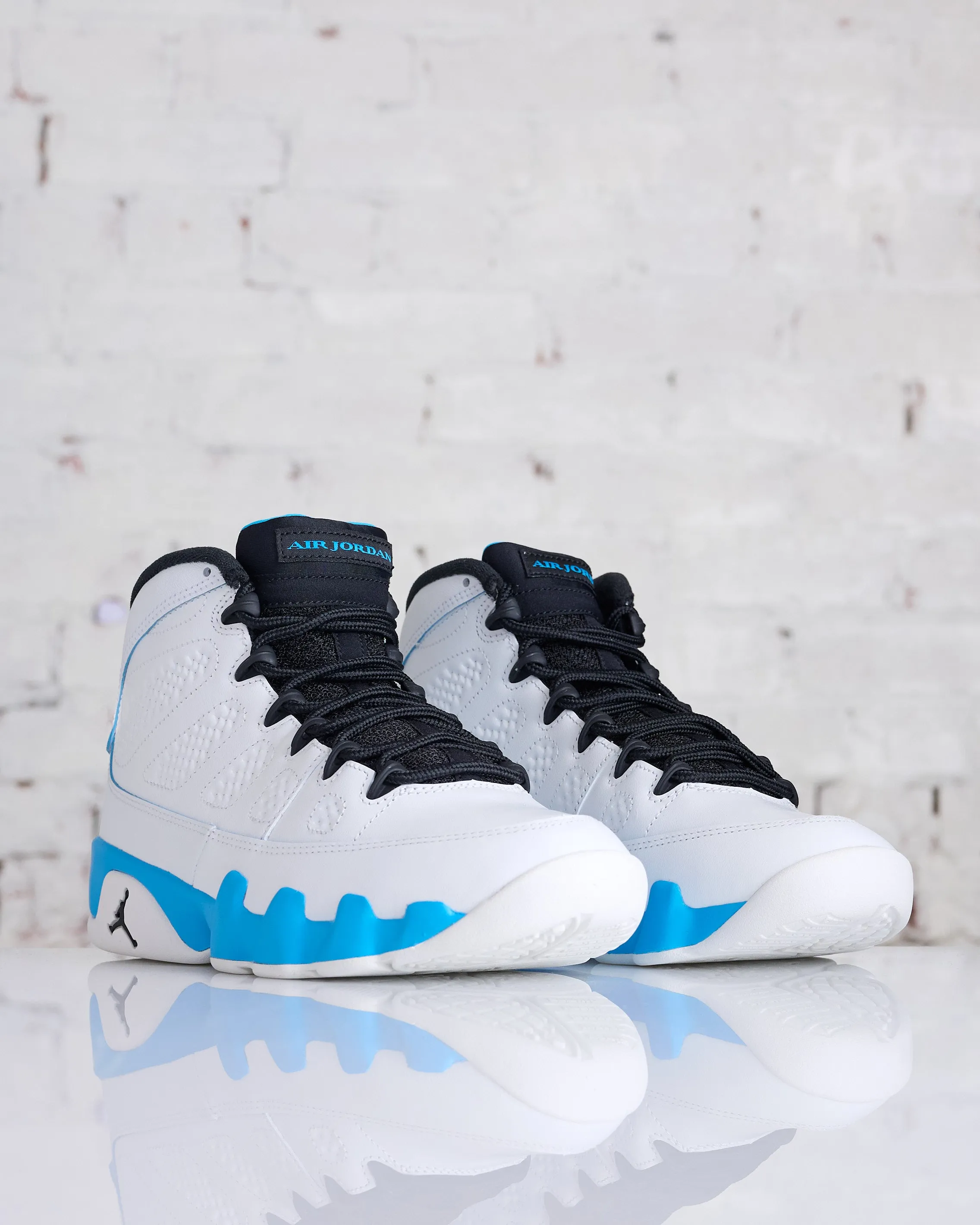 Nike Men's Air Jordan 9 Retro Summit White/Black-Dk Powder Blue