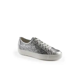 PAUL GREEN Silver Sequins Trainer 5242