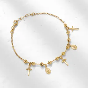 Radiant Cross Bracelet