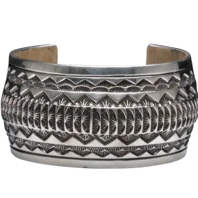 Sterling Silver Stamped Cuff | Marc Anita