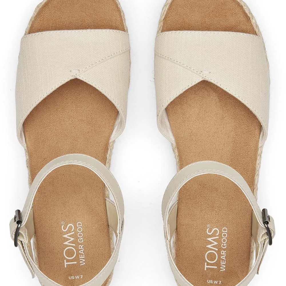 Toms Women Abby Natural Flatform Espadrille Sandal