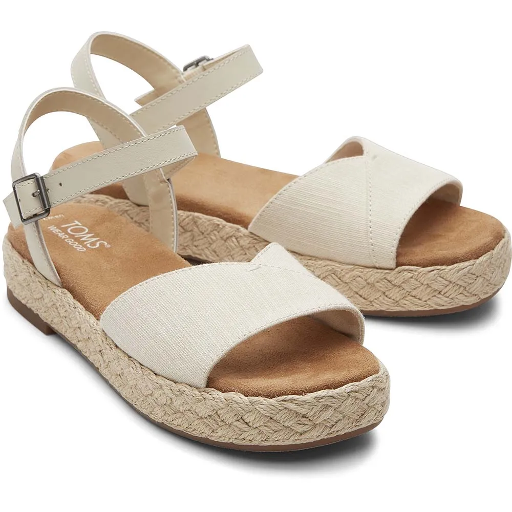 Toms Women Abby Natural Flatform Espadrille Sandal