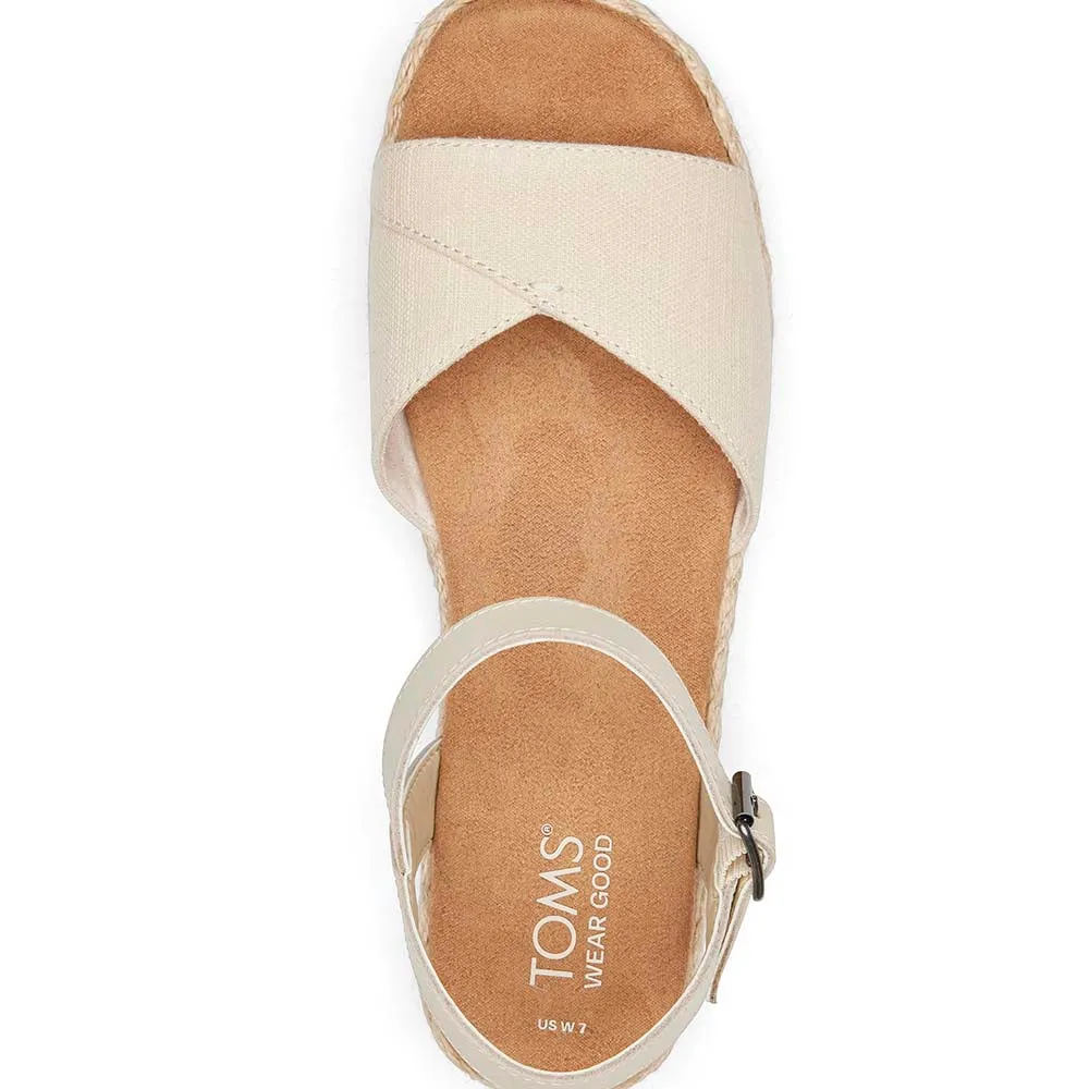 Toms Women Abby Natural Flatform Espadrille Sandal